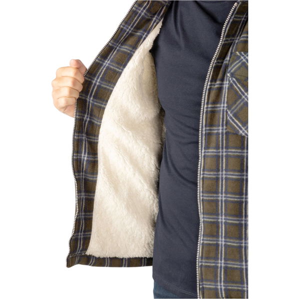 2026 Rydale Herren Mit Kapuze Vlies Hemd Ulrome 412848 - Olive / Navy